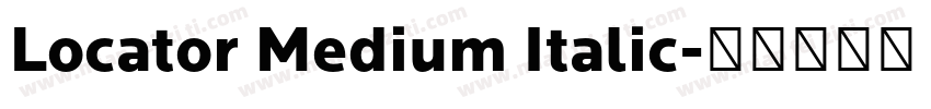 Locator Medium Italic字体转换
